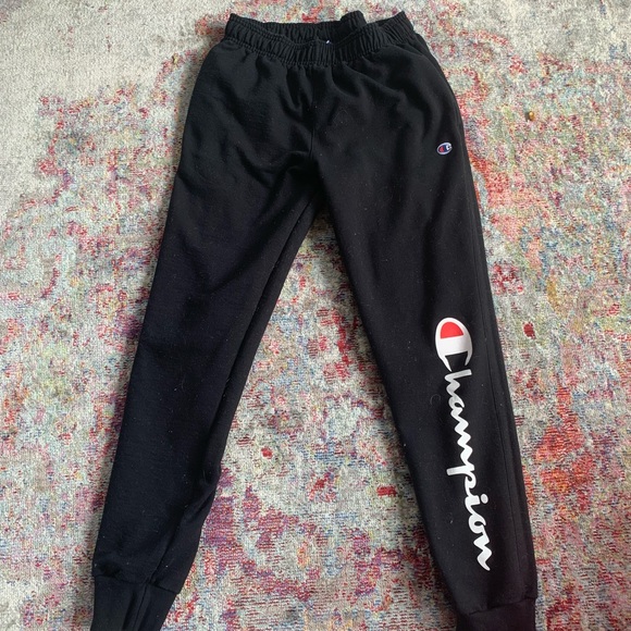 Black Champion Mens Sweat Pants - Picture 1 of 1